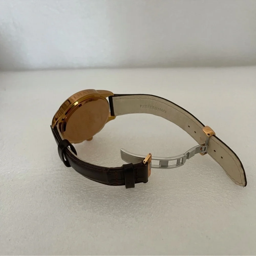 Balmain Madrigal Chrono leather strap watch